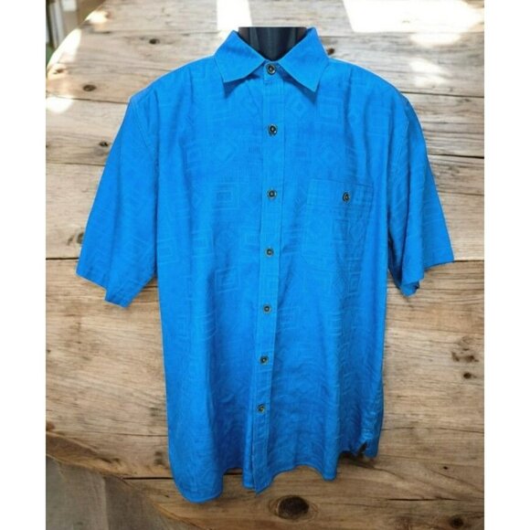 The Territory Ahead Men's Blue Short Sleeve Shirt Large - Picture 1 of 7